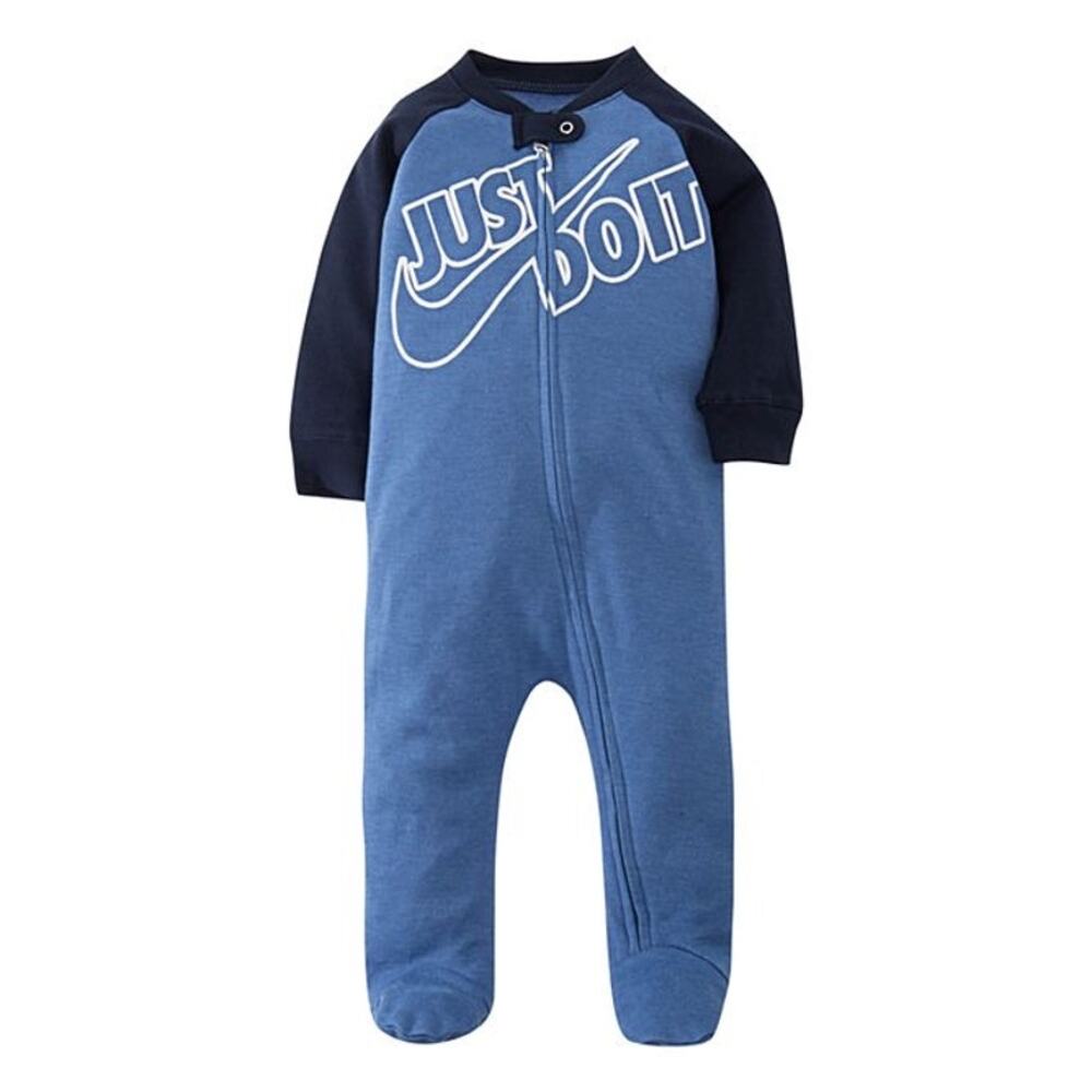 Nike Baby Boy Blue Footed Full-Zip Sleep & Play